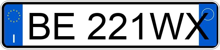 Numer rejestracyjny BE221WX posiada HONDA Civic 6a serie