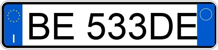 Numer rejestracyjny BE533DE posiada FIAT Panda 1a serie