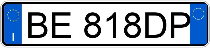 Numer rejestracyjny BE818DP posiada AUDI A6 2a serie Numer rejestracyjny BE818DP posiada AUDI A6 2a serie