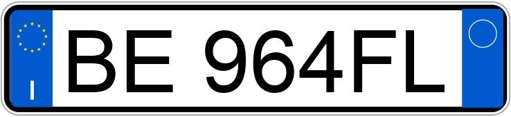 Numer rejestracyjny BE964FL posiada FIAT Punto 1a serie