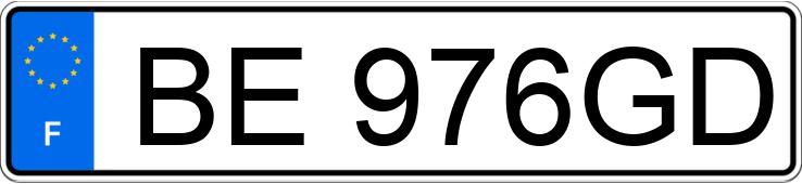 Il numero di registrazione BE976GD ha BMW X1