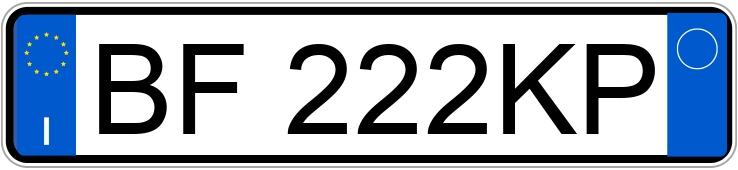 Numer rejestracyjny BF222KP posiada OPEL Astra 2a serie