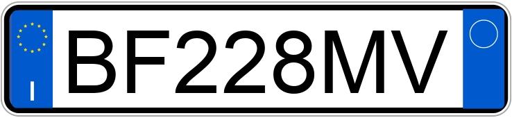 Numer rejestracyjny BF228MV posiada FIAT Seicento