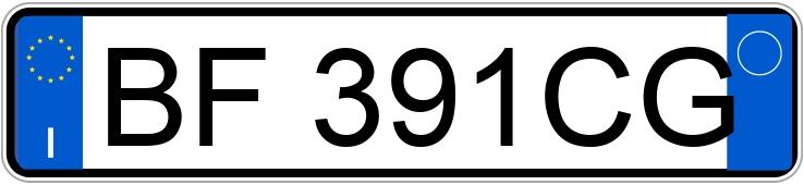 Numer rejestracyjny BF391CG posiada LANCIA Delta 2a serie