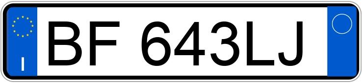 Numer rejestracyjny BF643LJ posiada ALFA ROMEO 166 Numer rejestracyjny BF643LJ posiada ALFA ROMEO 166