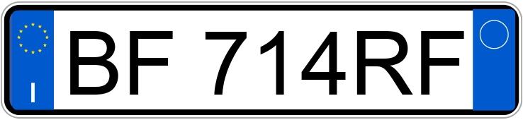 Numer rejestracyjny BF714RF posiada FIAT Punto 1a serie