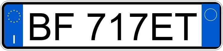 Numer rejestracyjny BF717ET posiada NISSAN Terrano II