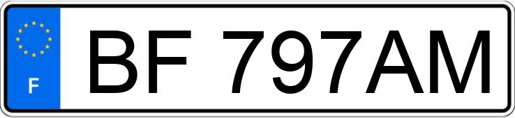 Numer rejestracyjny BF797AM posiada PORSCHE 911 911 GT3 TYPE 997 G