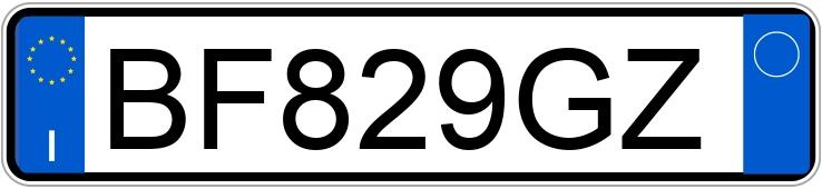 Numer rejestracyjny BF829GZ posiada VOLKSWAGEN Golf 4a serie