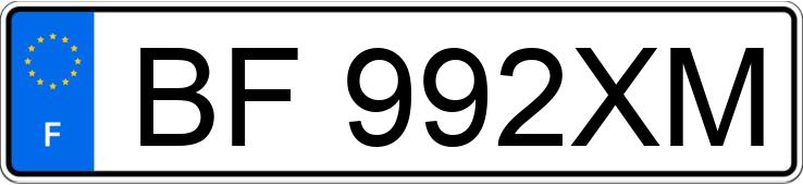 Numer rejestracyjny BF992XM posiada MERCEDES CLASSE C