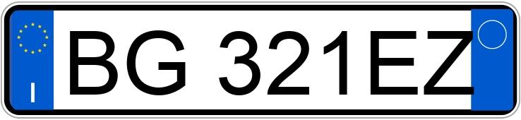 Numer rejestracyjny BG321EZ posiada FIAT Panda 1a serie