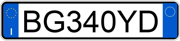 Numer rejestracyjny BG340YD posiada FIAT Punto 2a serie Numer rejestracyjny BG340YD posiada FIAT Punto 2a serie