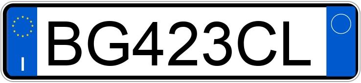 Numer rejestracyjny BG423CL posiada MERCEDES Classe C