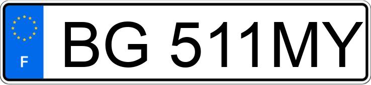 Registreringsnummeret BG511MY har RENAULT CLIO III