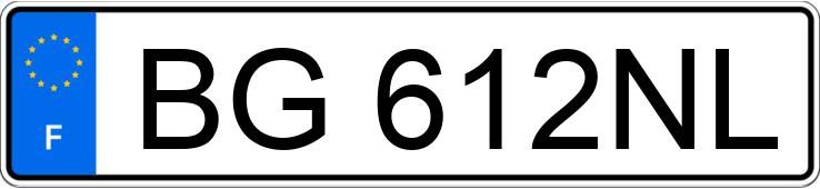 Numer rejestracyjny BG612NL posiada VOLKSWAGEN GOLF V