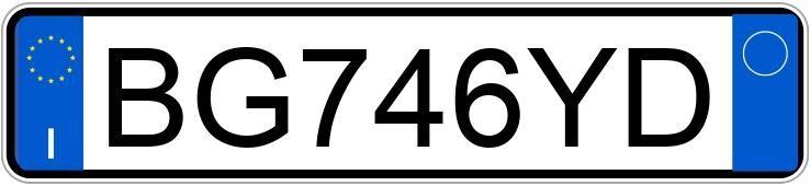 Numer rejestracyjny BG746YD posiada FIAT Panda 1a serie