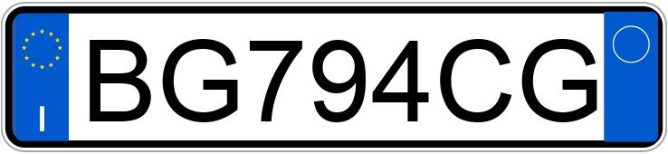 Numer rejestracyjny BG794CG posiada RENAULT Clio 2a serie