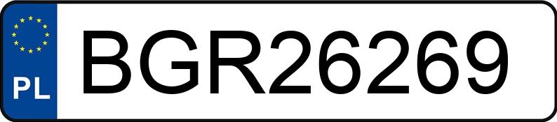 Numer rejestracyjny BGR 26269 posiada AUDI A4 - BGR26269 Numer rejestracyjny BGR 26269 posiada AUDI A4 - BGR26269