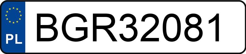 Numer rejestracyjny BGR 32081 posiada BMW 316 Diesel DPF MR`04 E4 E90 316 Diesel DPF MR`04 E4 E90 - BGR32081