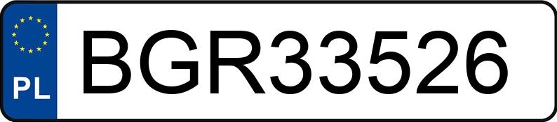 Numer rejestracyjny BGR 33526 posiada BMW 318i MR`04 E4 E90 318i MR`04 E4 E90 - BGR33526