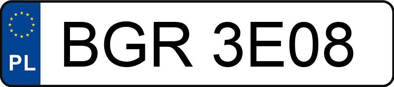 Numer rejestracyjny BGR 3E08 posiada OPEL Astra 1.6i Kat. MR`95 GL Caravan - BGR3E08