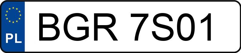Numer rejestracyjny BGR 7S01 posiada AUTOSAN D-732 02 - BGR7S01