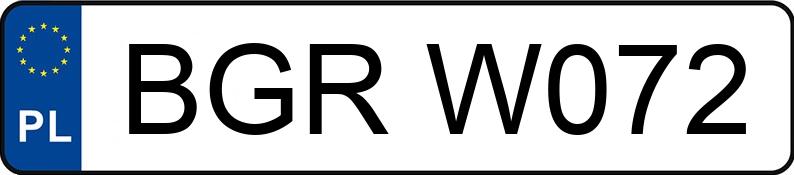 Numer rejestracyjny BGR W072 posiada VOLKSWAGEN SHARAN 2.0 KAT - BGRW072
