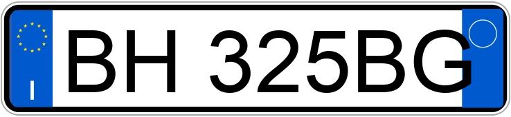 Numer rejestracyjny BH325BG posiada ROVER 75