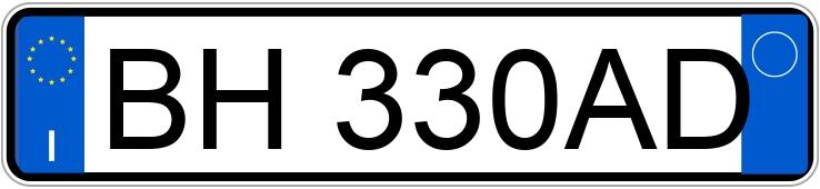 Numer rejestracyjny BH330AD posiada FIAT Punto 2a serie