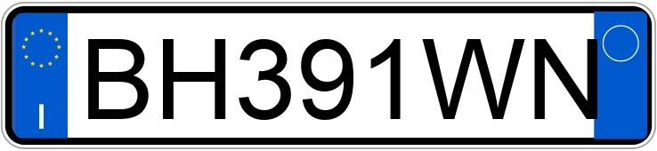 Numer rejestracyjny BH391WN posiada FIAT Punto 2a serie Numer rejestracyjny BH391WN posiada FIAT Punto 2a serie