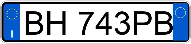 Numer rejestracyjny BH743PB posiada BMW Serie 3