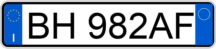 Numer rejestracyjny BH982AF posiada FIAT Panda 1a serie