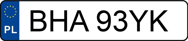 Numer rejestracyjny BHA 93YK posiada OPEL INSIGNIA LIMOUSINE HB - BHA93YK