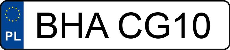 Numer rejestracyjny BHA CG10 posiada SKODA FABIA - BHACG10