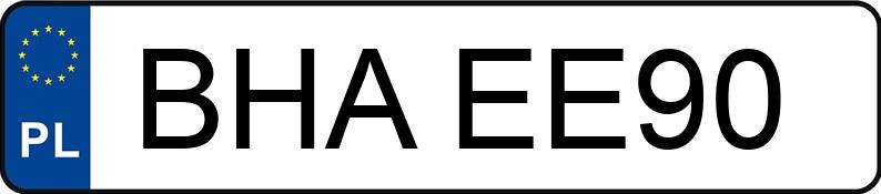 Numer rejestracyjny BHA EE90 posiada AUDI A3 - BHAEE90 Numer rejestracyjny BHA EE90 posiada AUDI A3 - BHAEE90