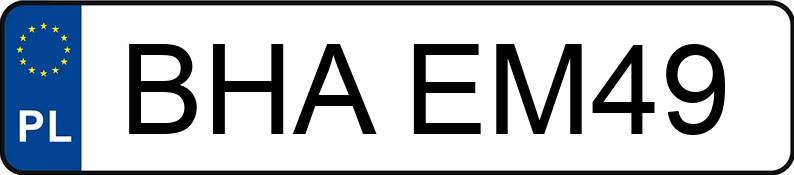 Numer rejestracyjny BHA EM49 posiada AUDI A3 - BHAEM49