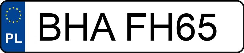 Numer rejestracyjny BHA FH65 posiada TOYOTA TOYOTA COROLLA - BHAFH65