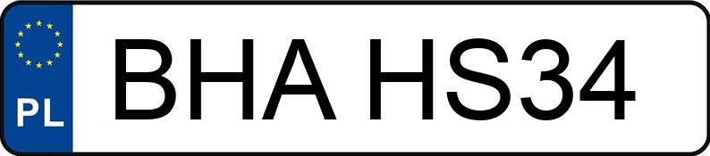 Numer rejestracyjny BHA HS34 posiada AUDI A6 2.0 TDi MR`11 E5 4G A6 2.0 TDi MR`11 E5 4G - BHAHS34