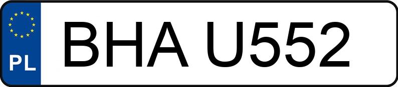 Numer rejestracyjny BHA U552 posiada SKODA OCTAVIA - BHAU552