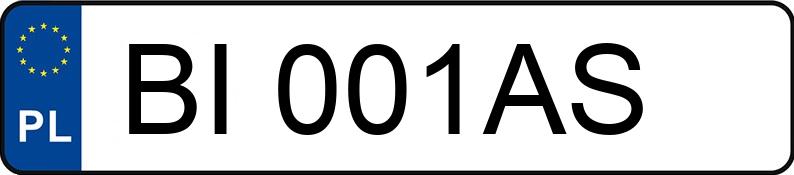 Numer rejestracyjny BI 001AS posiada MERCEDES-BENZ ATEGO 815 - BI001AS