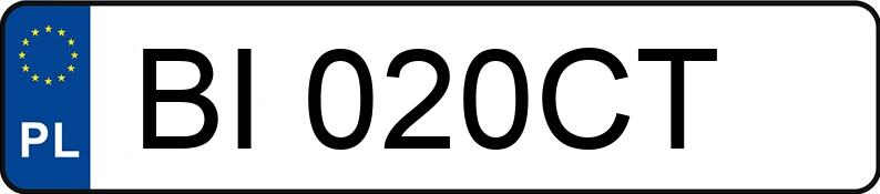 Numer rejestracyjny BI 020CT posiada BMW 318I - BI020CT