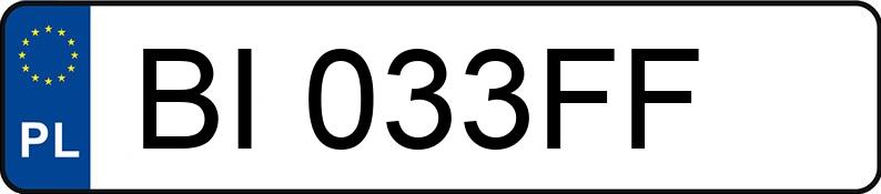 Numer rejestracyjny BI 033FF posiada NISSAN QASHQAI - BI033FF