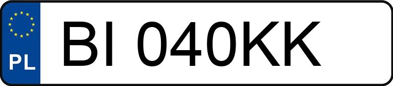 Numer rejestracyjny BI 040KK posiada KIA Sportage 1.6 GDI MR`19 E6d S - BI040KK