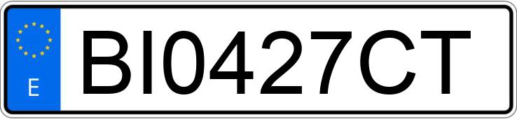 Numer rejestracyjny BI0427CT posiada VOLKSWAGEN GOLF