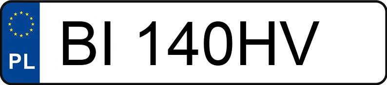 Numer rejestracyjny BI 140HV posiada TOYOTA TOYOTA C-HR - BI140HV