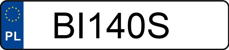 Numer rejestracyjny BI 140S posiada POLARIS GENERAL TP40 - BI140S Numer rejestracyjny BI 140S posiada POLARIS GENERAL TP40 - BI140S