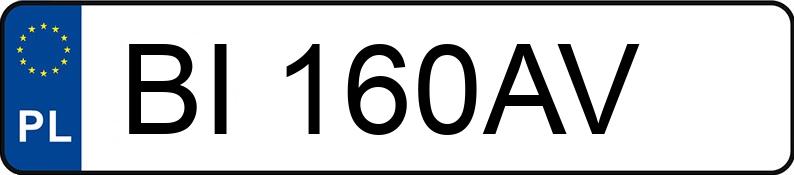 Numer rejestracyjny BI 160AV posiada KIA CEE D - BI160AV