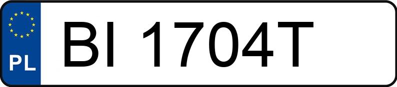 Numer rejestracyjny BI 1704T posiada CITROEN C5 - BI1704T