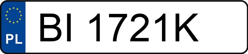 Numer rejestracyjny BI 1721K posiada BMW 535i Kat. E34 535i Kat. E34 - BI1721K