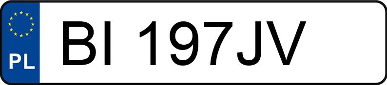 Numer rejestracyjny BI 197JV posiada TOYOTA PREVIA - BI197JV